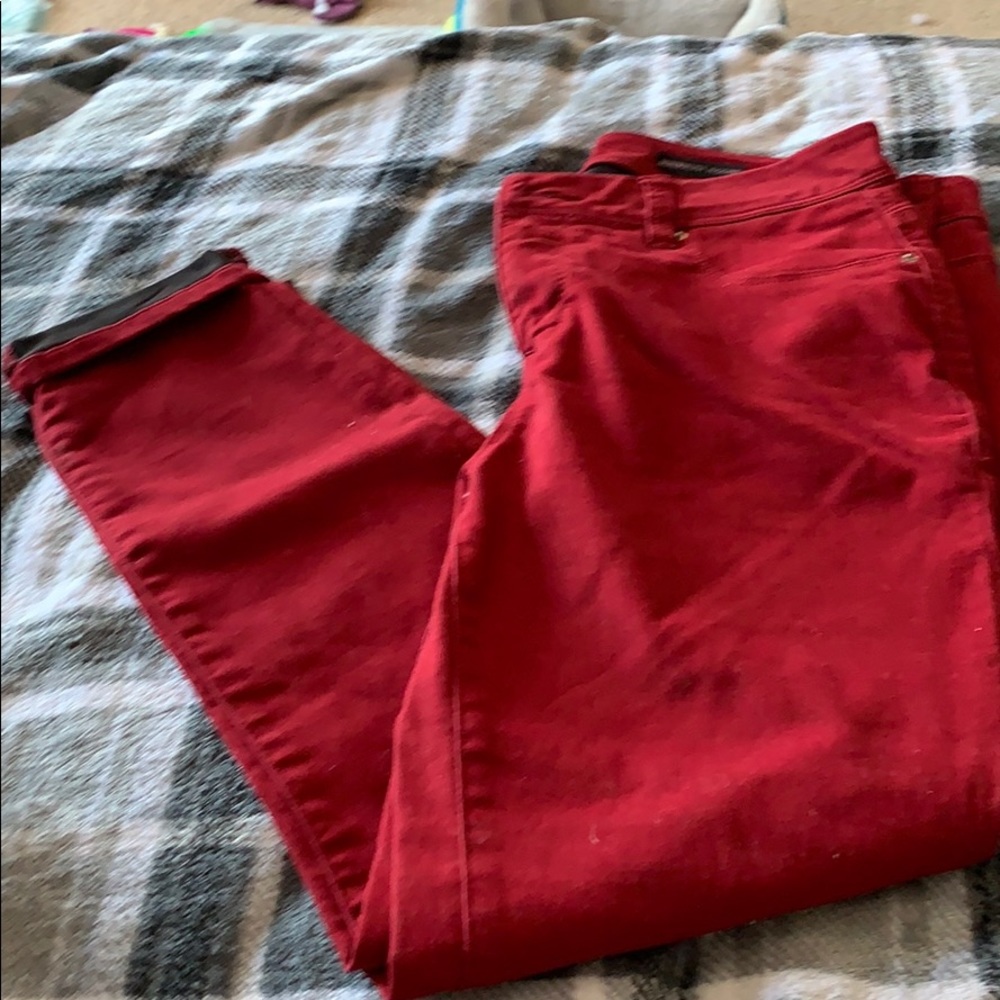 Red leggings. Size 8/29